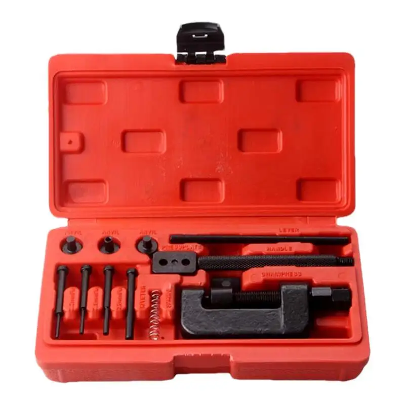 

Motorcycle Chain Repair Tool Set Heavy Duty Link O Ring Bicycle Chain Splitter Remover Breaker Motorbike Mountain Riveting Tool