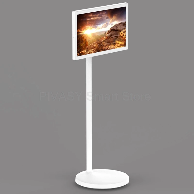 21.5 Inch Smart Tv Android 12 Interact Touch Screen Built-in Battery Moveable Stand Portable TV 1920*1080 for Gym Game Live Room