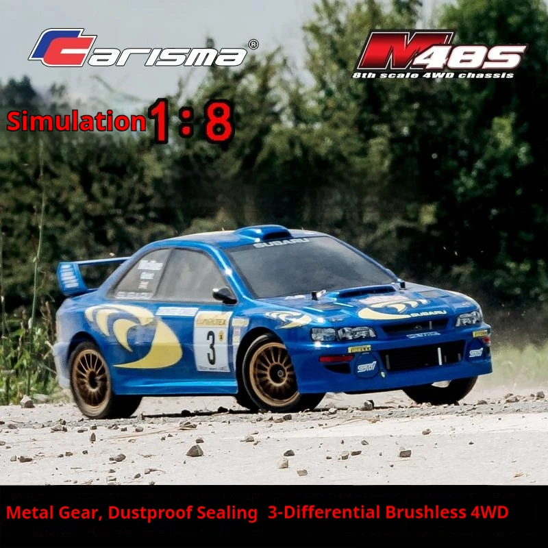 

Carisma 1:8 Professional Rc Brushless Remote Control Car Four-Wheel Drive Car Model Car Simulation Painting Race Rally Car