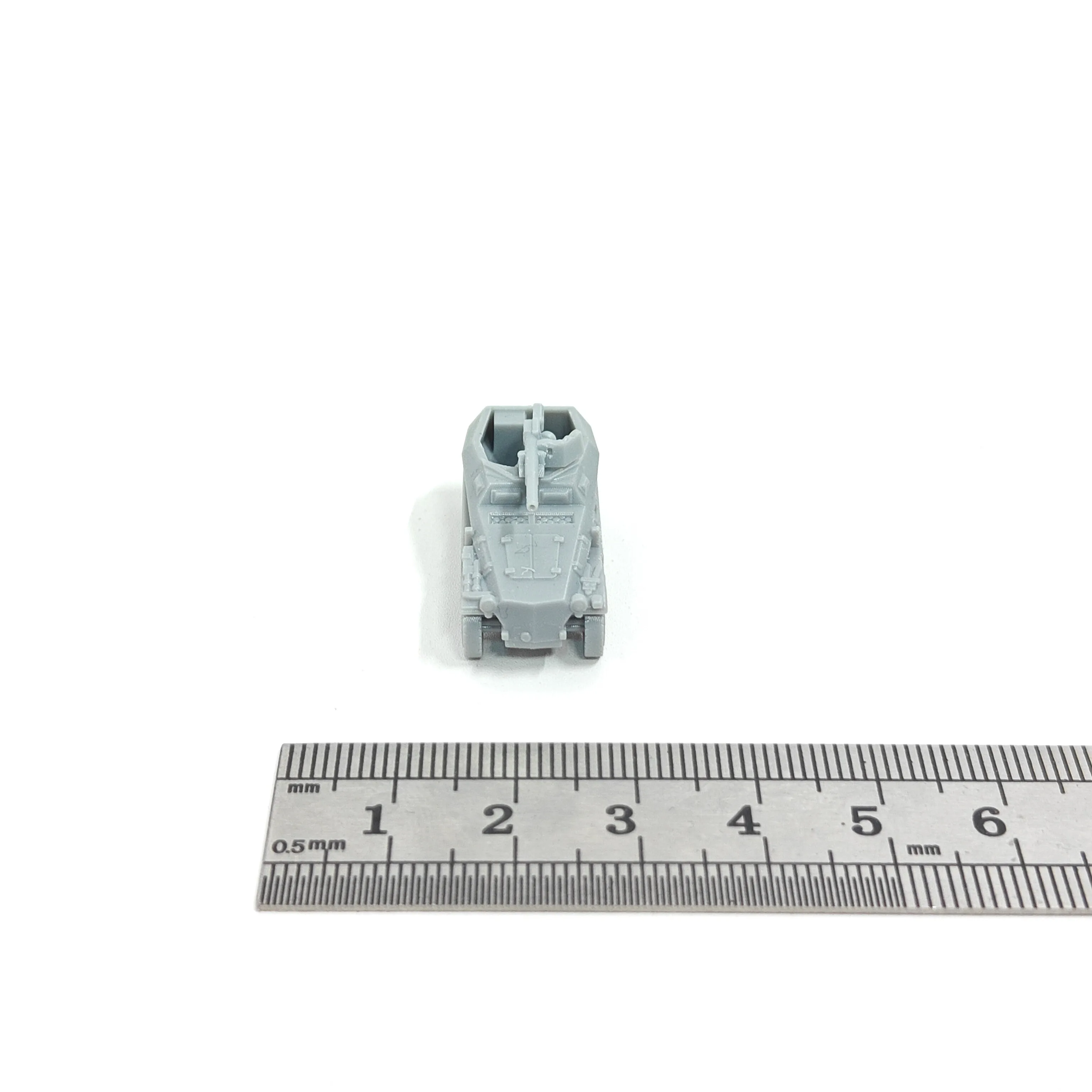 WWII German Sd.Kfz. 250/10 Half-track,3D Printed,1/144 Scale Mini Model,Resin,Paintable view 5