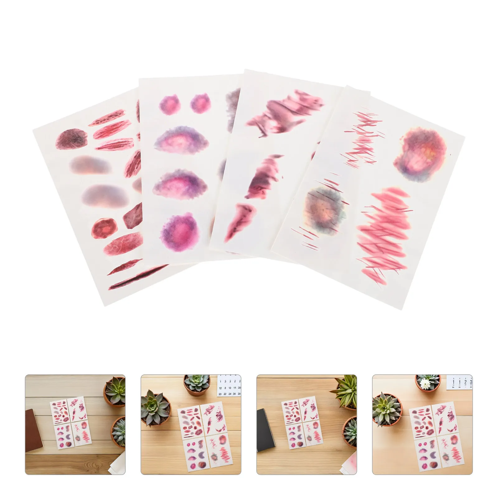 

16 Sheets Realistic Scar Sticker Set Halloween Wound Makeup Temporary Tattoo Stickers for Cosplay Zombie Costume Party Prank