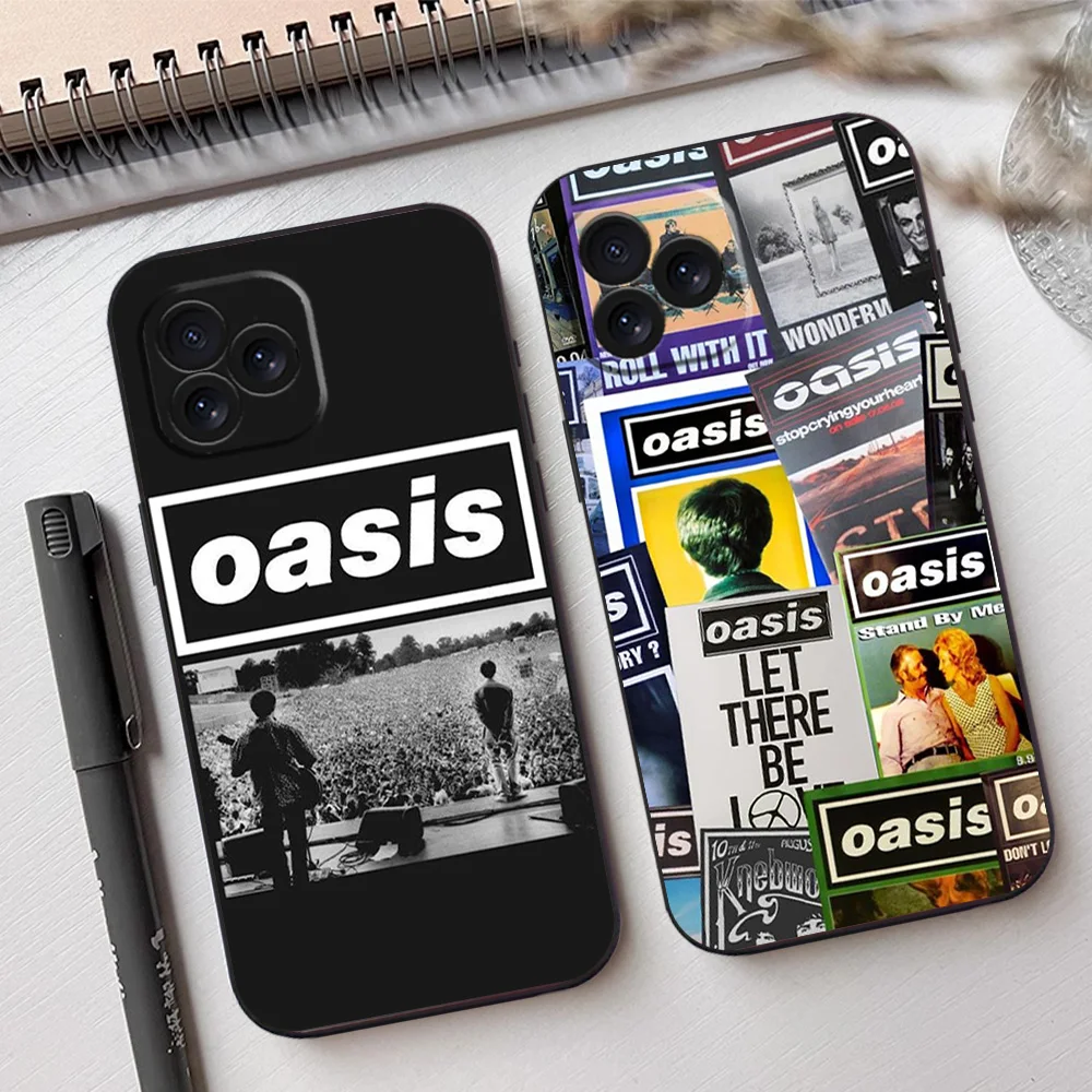 T-The R-Rain O-Oasis Band Phone Case For Samsung A03 A04 A05 S A13 A34 A53 4G 5G S22 S23 ULTRA Black Soft Silicone Cover