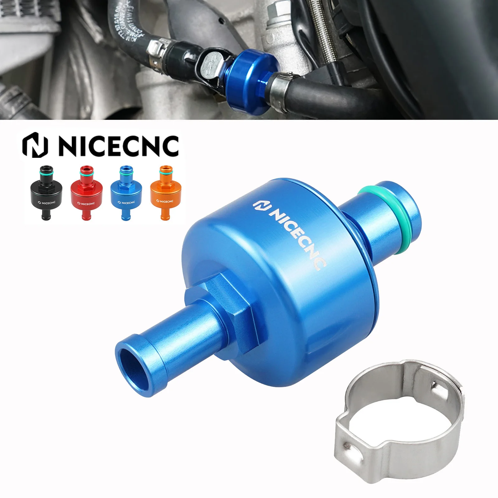 NiceCNC Quick Disconnect Fuel Filter For husqvarna/HUSABERG FE FC FX 250-570 350 390 09-23 TE 150i 250i 300i 18-23 701 SM ENDURO