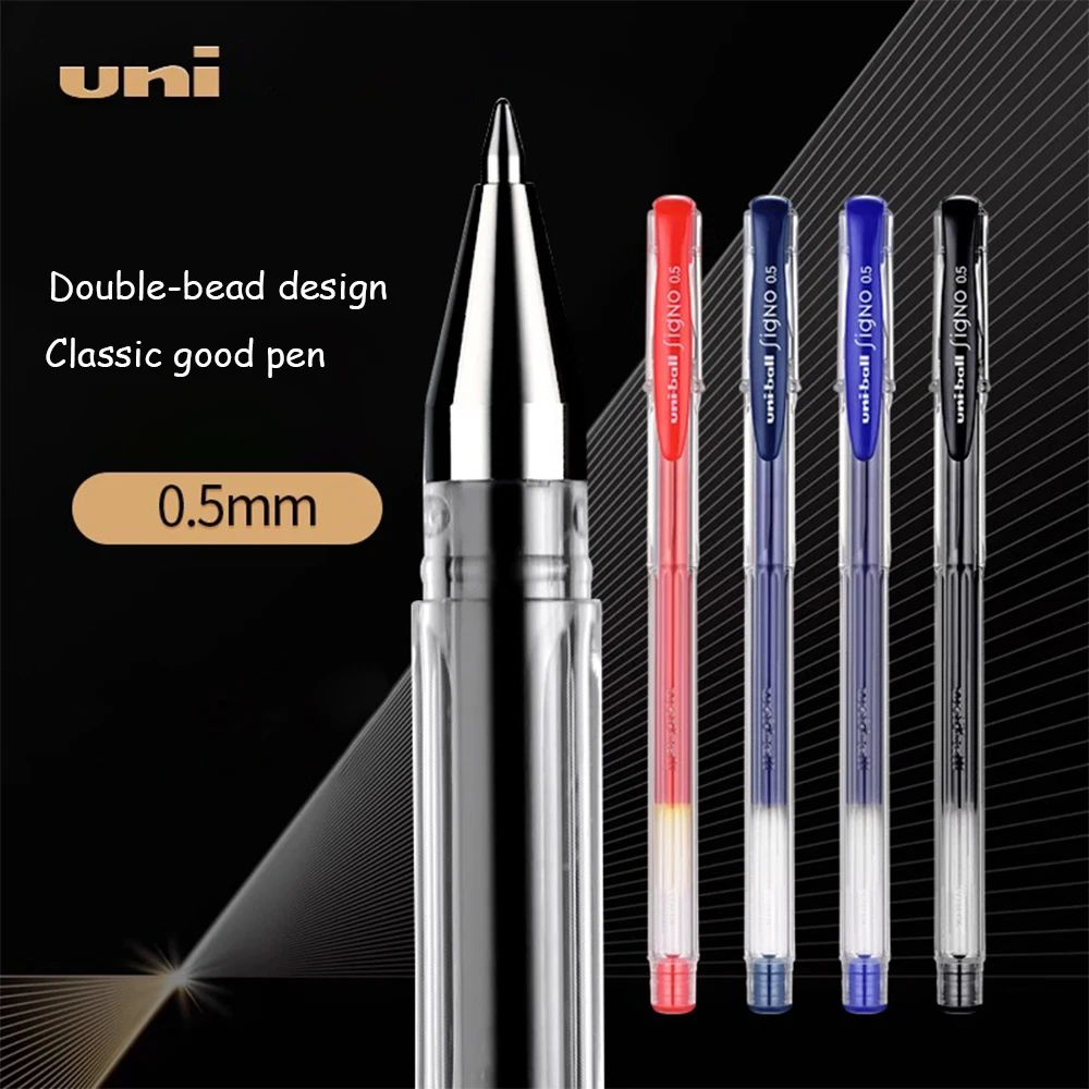 

5Pcs Japan UNI Gel Pen UM-100 Ballball Pen 0.5mm Quick Drying Replaceable Core Office Stationery Japanese Stationery