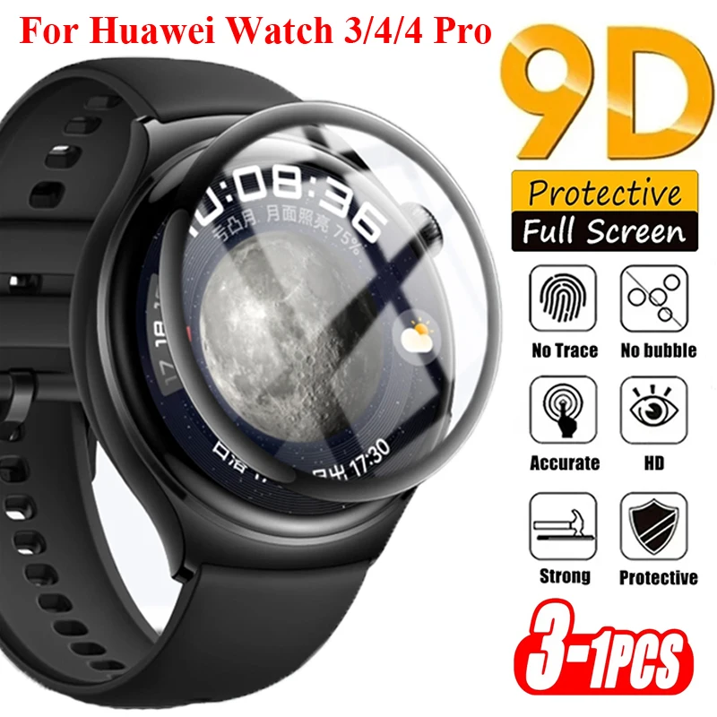 Screen Protector Film for Huawei Watch 4 4Pro Smartwatch Accessories Curved Protective Cover For huawei watch 3 4 pro Not Glass