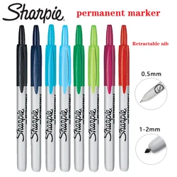 1 Pcs American Sharpie Retractable Push Marker Pen Extremely Fine No Cap Marker Pen Oily Pen 32701 Art  Office Stationery