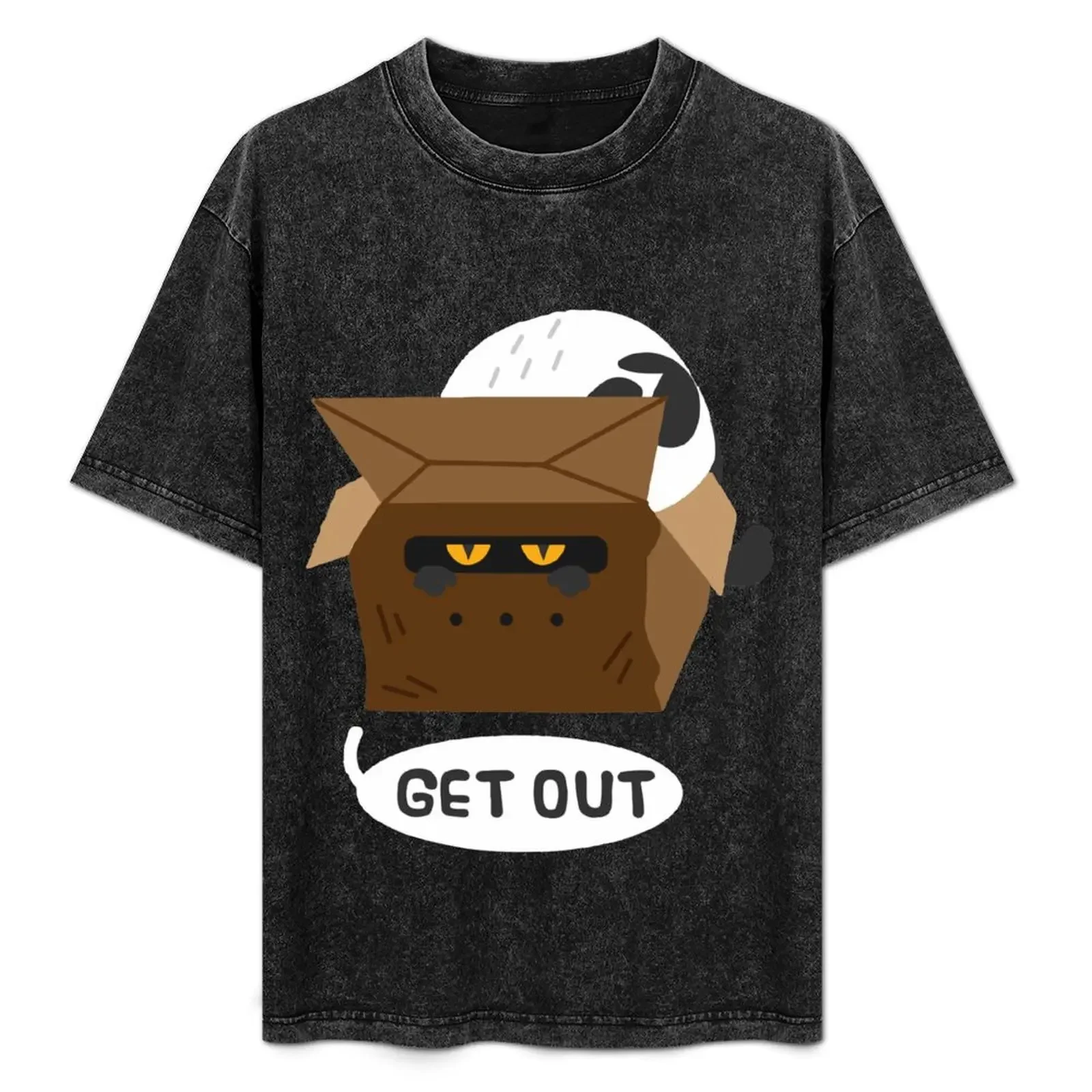 

Cats in a Box T-Shirt Work Short Sleeve Cotton Top