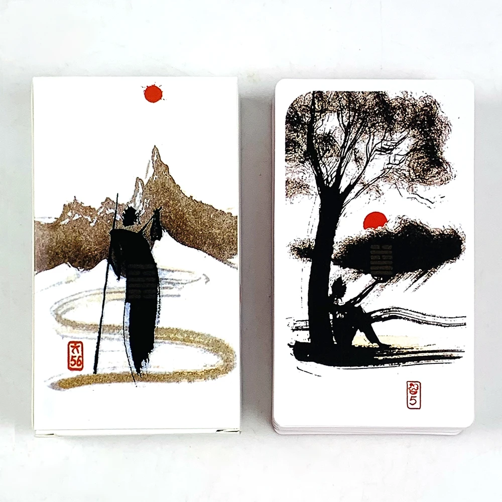 Hot-selling Tarot Cards Chinese-style Tarot Cards A 64 Oracle English Visions Divination Edition Deck Borad Playing Games