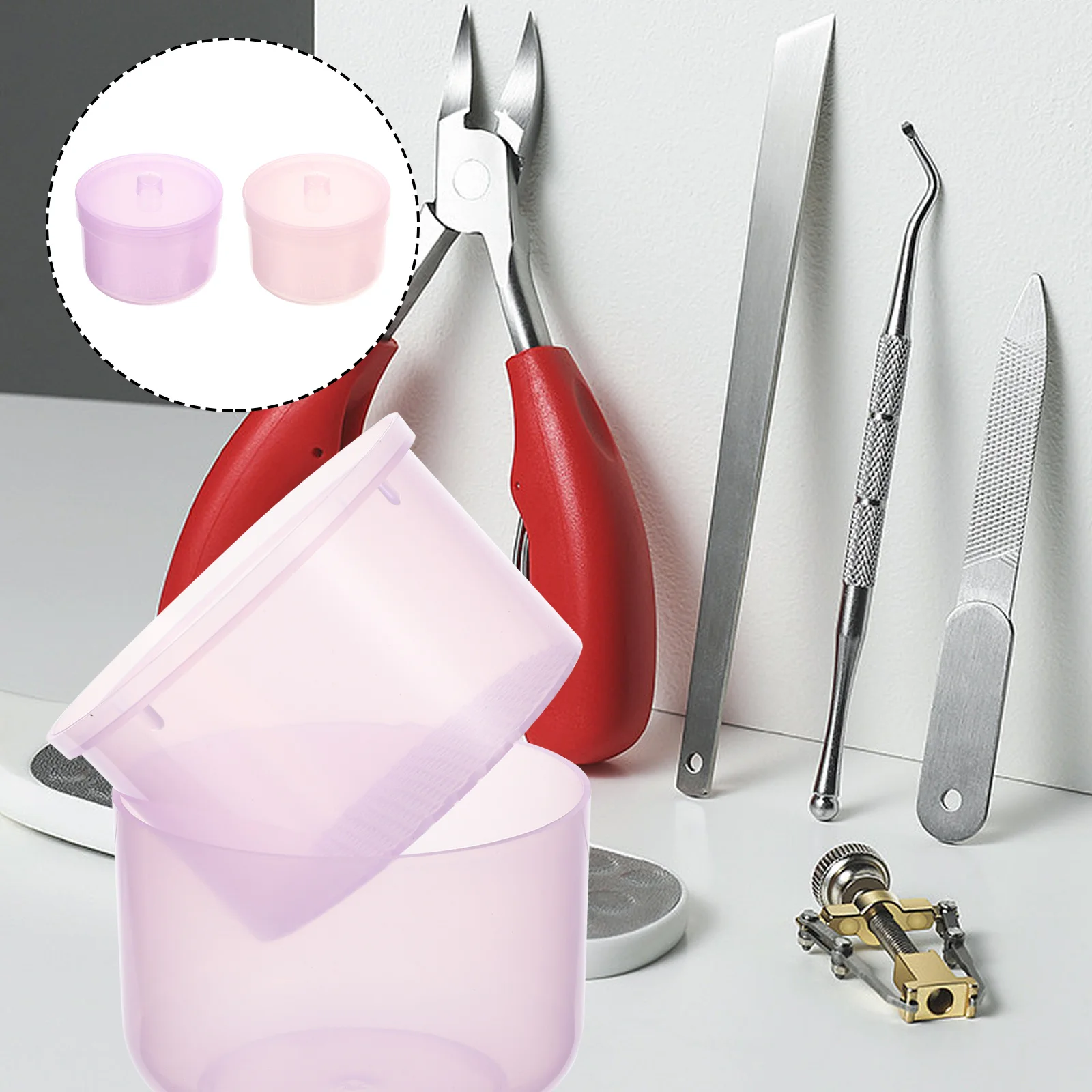 2 قطعة أداة تعقيم الأظافر علبة تنظيف مقاومة درجات الحرارة العالية للملاقط كليبرز أمشاط أدوات سبا التهوية الهواء الجاف #3
