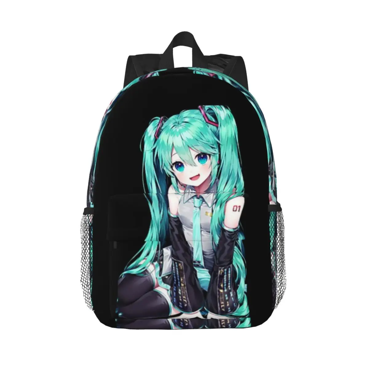 Hatsune-zaino Casual leggero stampato Miku per scuola, Outdoor, Shopping, ufficio 15 pollici