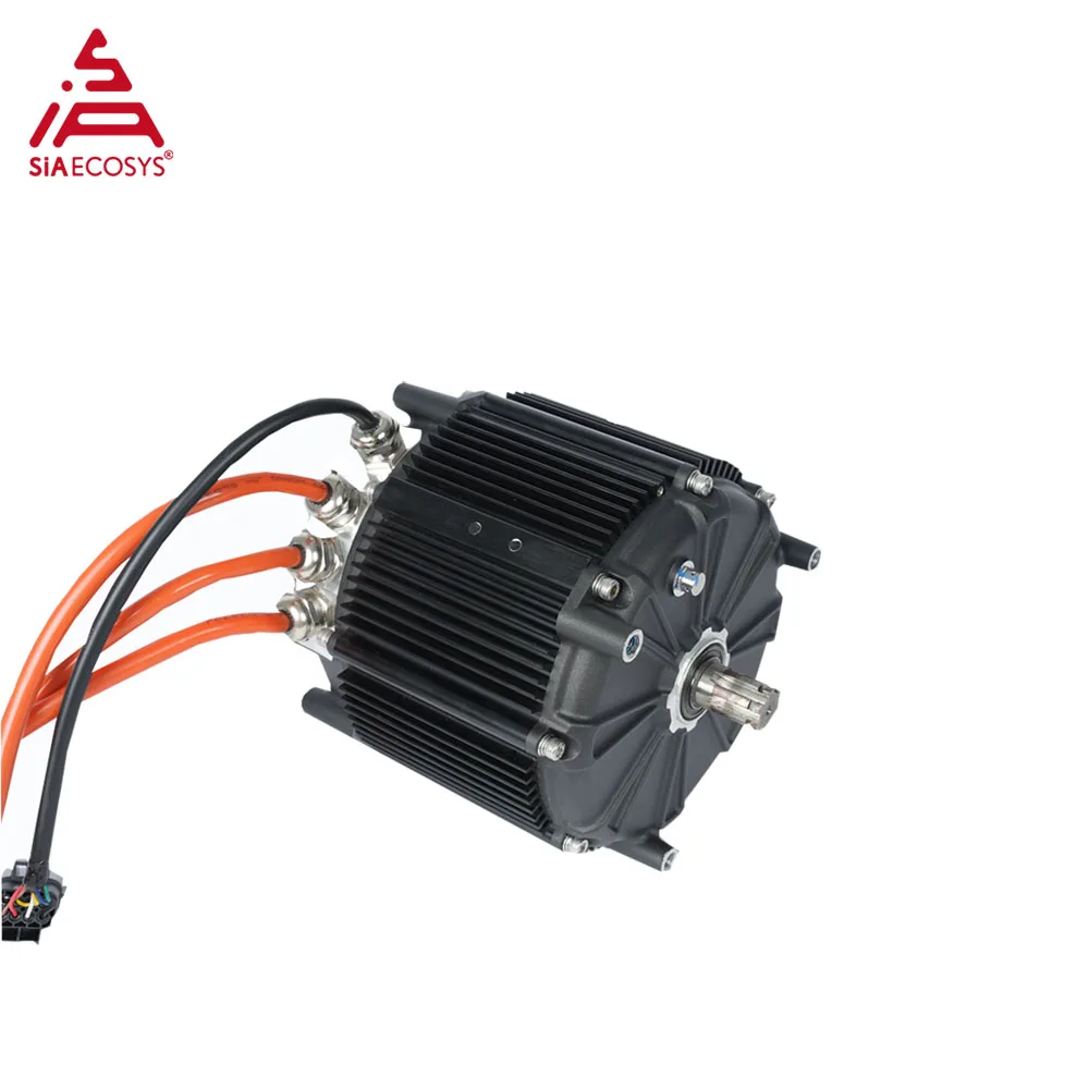 SiAECOSYS SIASZD150A-65 Electric Motorcycle Mid Drive Motor 72V 96V PMSM 6000W 21000W IP67 Waterproof Encoder Version