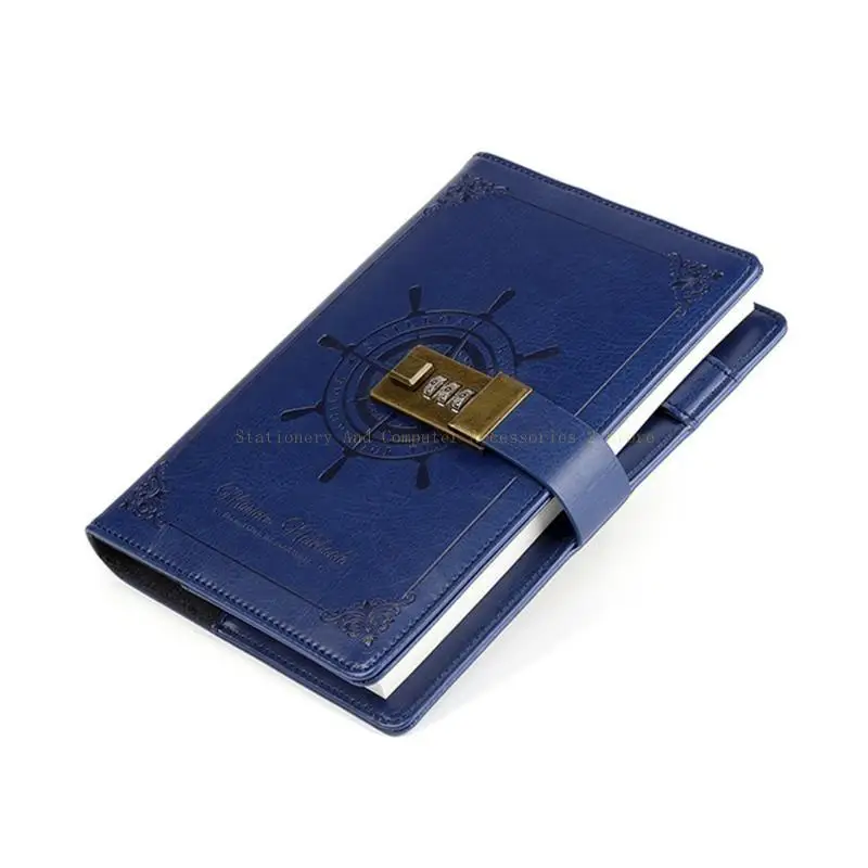 Notepad cuaderno PU para con contraseña Bloqueo bloqueo Portable Potepad B6 B6