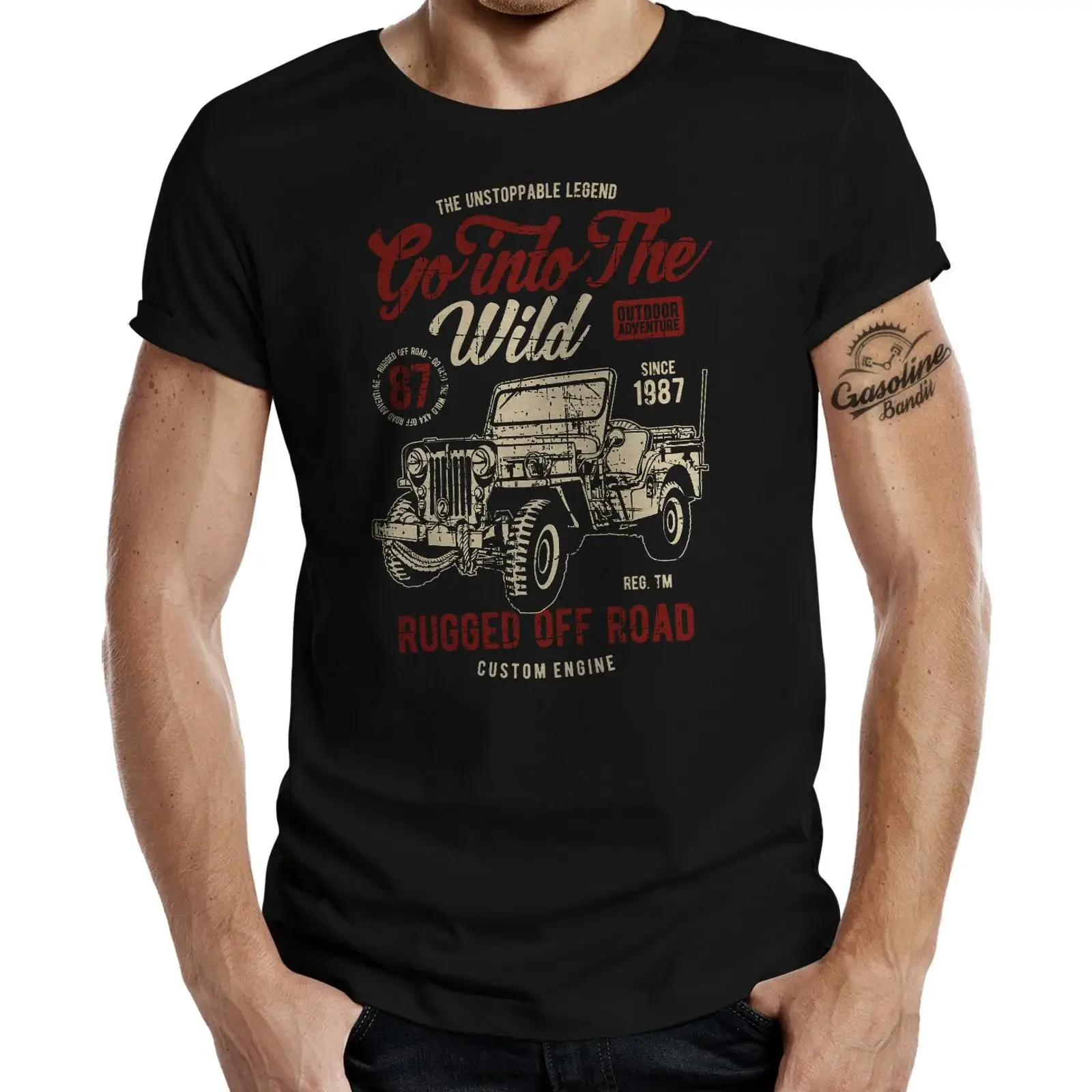 The Unstoppable Legend 4x4 Offroad Driver T Shirt vintage Washed homme fashion Stylish Comfortable Breathable graphic