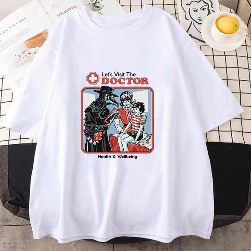 The Treating Doctor Pattern T-Shirt for Men Women Summer New Tee Shirts Comfortable Top Unisex Plus Size Tee Thrilling Harajuku