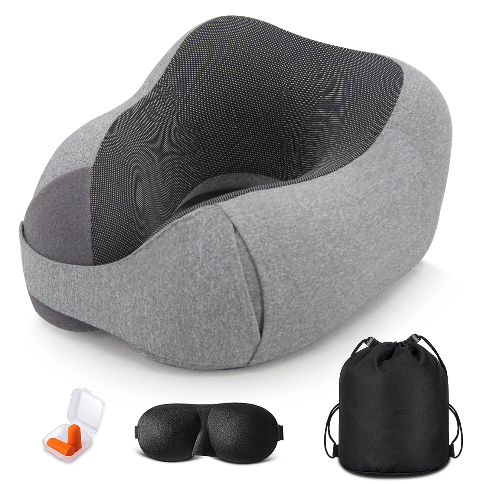 Leetye Mei Travel Pillow for Tesla Accessories, Memory Foam Neck Pillow for Airplane/Car/Office&Home Rest Use, Head Support