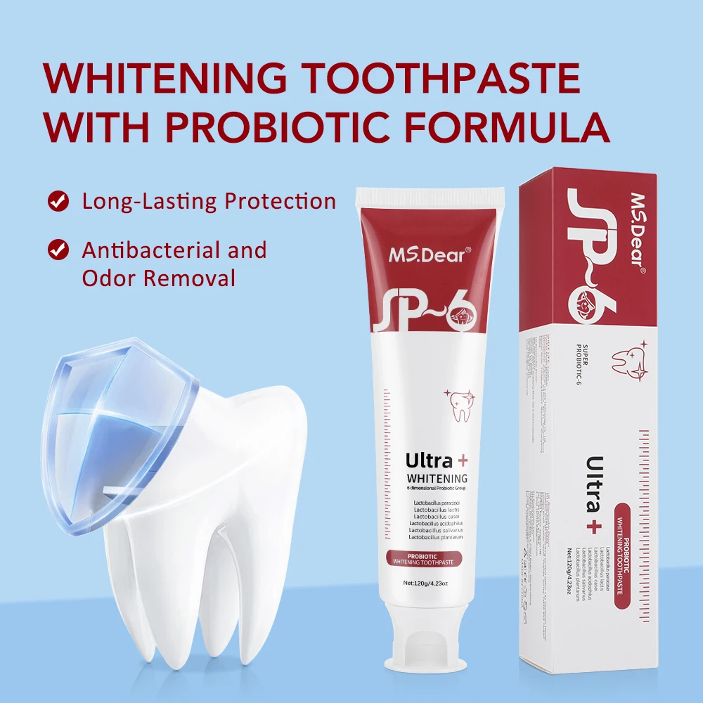 

Probiotic Toothpaste Whitening Tooth Brightening Stain Removing Plaque Stains Fresh Breath Enzyme Toothpaste Whitening Teeth
