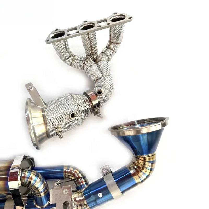 OEM High-Peormance Catalyst-Free Manifold and Titanium Catback Exhaust for  992 GT3 4.0L 2021-