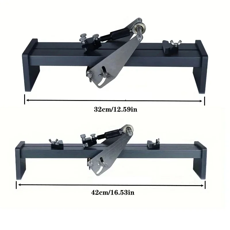 

Профессиональный набор для заточки ножей с фиксированным углом и точильным камнем — прецизионный инструмент для ножниц, строгальных и долот (прочный, многоразовый)