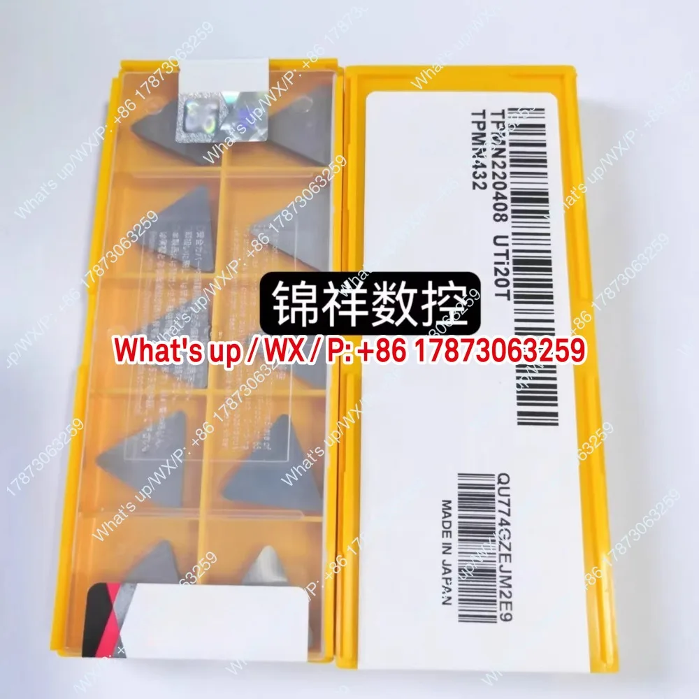 10Pcs large triangle TPMN220412 UTi20T, milling insert