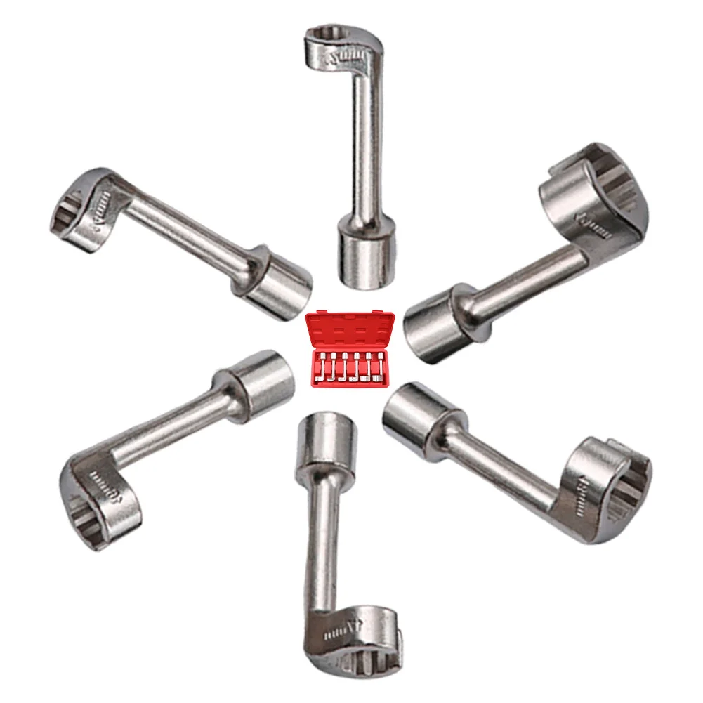 Fits Diesel Fuel Lines 1 2 Drive Wrench Automotive Wrench Set 6pcs Diesel Socket Wrenches Easy Size Distinguishing