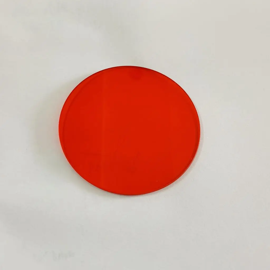 

590nm 37mm Filter Orange Red Color Glass IR Infraed Pass CB590