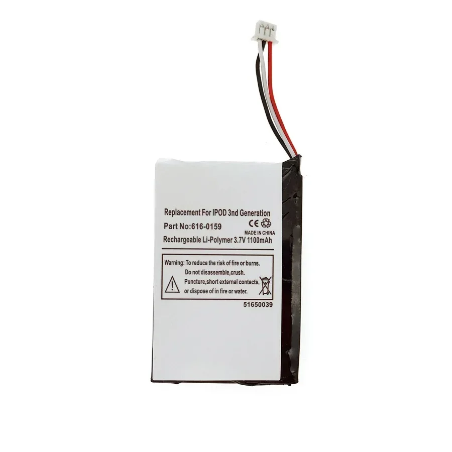 1000mAh بطارية ليثيوم أيون استبدال 616-0206 لأجهزة أي بود صور آي بود الجيل الرابع بطاريات الهاتف المحمول بطارية MP3 #5