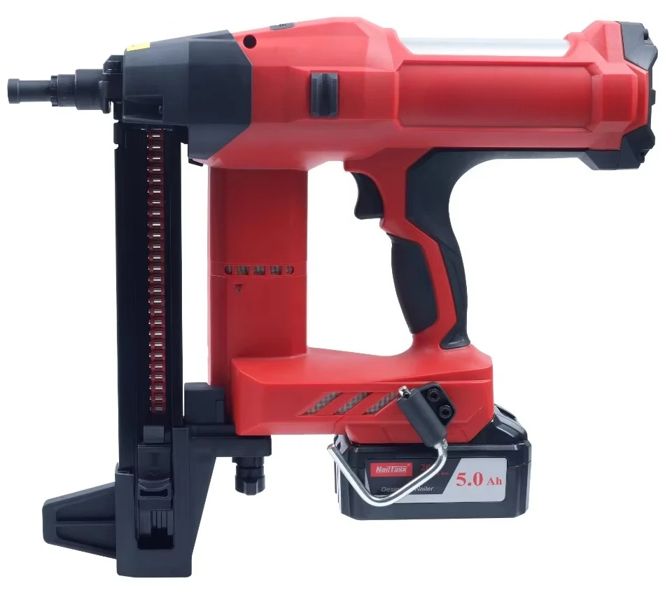 Cordless concrete nail gun