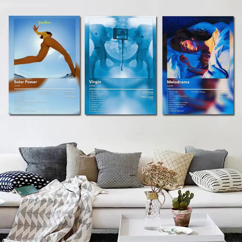 Alternative Pop L-Lorde Poster Music Album Wall Art Print Room Decoration for Bedroom Living Room Office Home Decor Gift