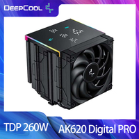 Deepcool AK620 Digital PRO CPU Cooler 6 Heat Pipes TDP 260W CPU Air Cooler For LGA2066 2011 V3 1700 1200 1151 1150 1155 AM4 AM5