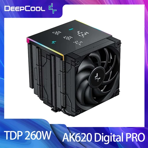 Deepcool AK620 Digital PRO CPU Cooler 6 tubos de calor TDP 260W CPU enfriador de aire para LGA2066 2011 V3 1700 1200 1151 1150 1155 AM4 AM5
