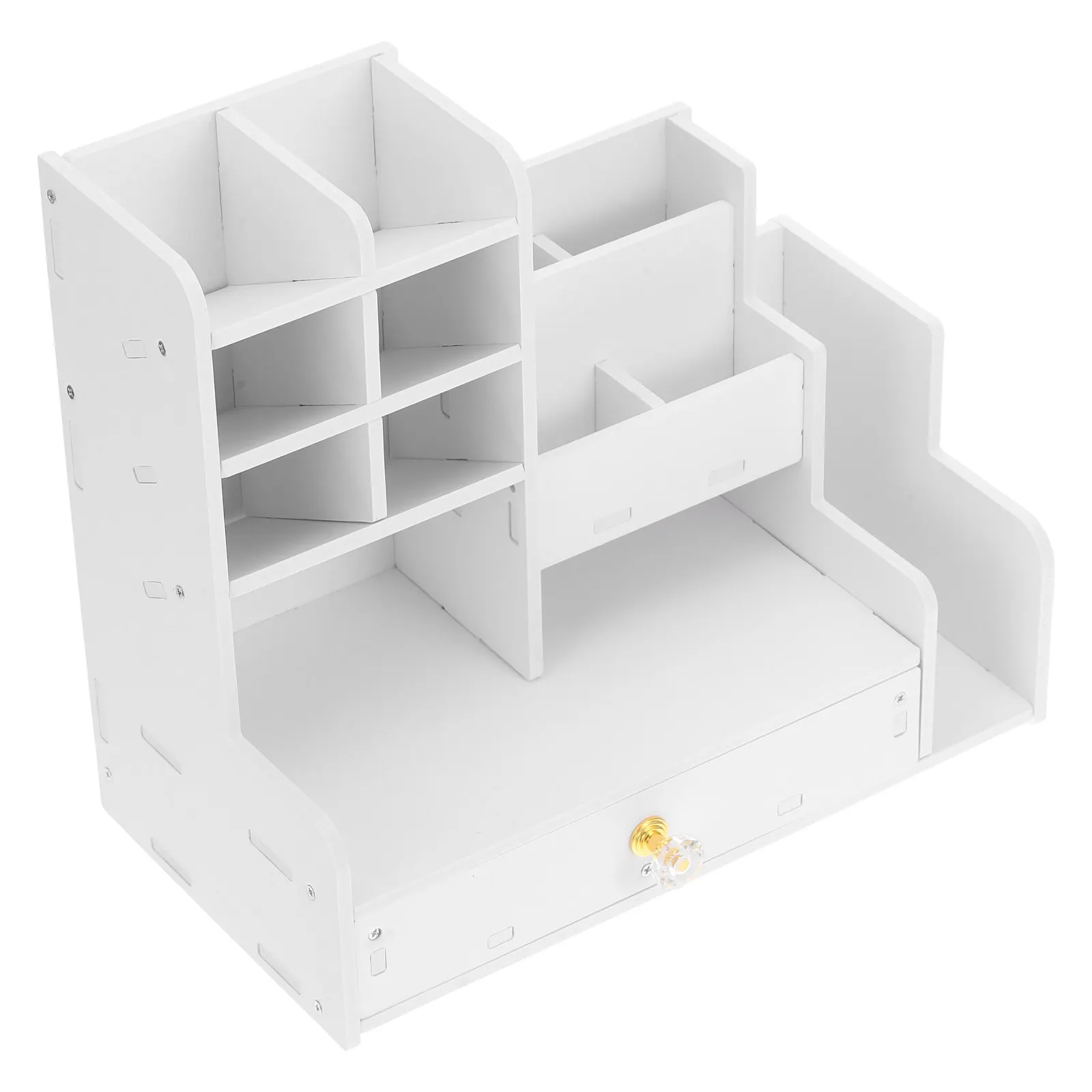 Large Capacity Desktop Pen Holder Easy Assemble Slanted Design Stationery Storage Rack Office Pen Organizer Marker Stand