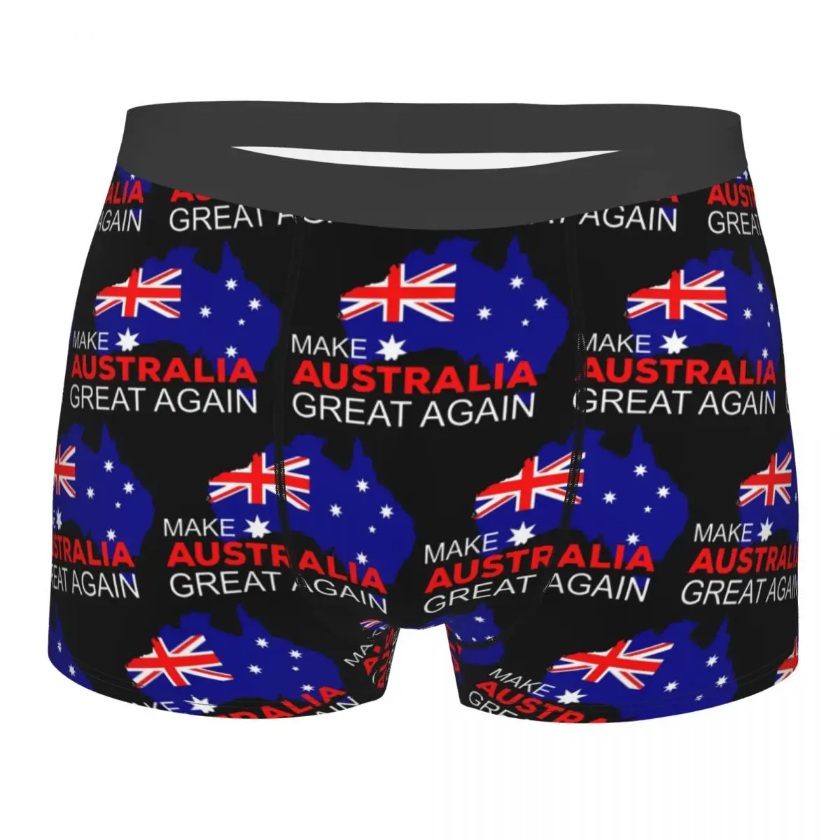 Boxer Underpants Shorts Make Australia Great Again Panties Men's Comfortable Underwear for Homme Man Boyfriend Gift