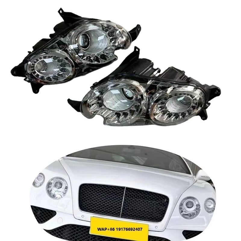 Auto Lighting Systems Headlight Head Light Ring Chrome Trim for Flying Spur GT 2016- 2018 Car Parts
