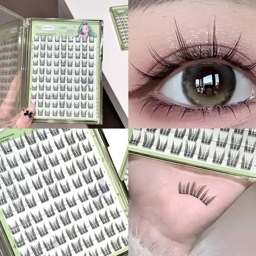 False Eyelashes Glue-free Sunflower Style Lazy-friendly Natural Dense Reusable  Segmente DIY Lashes Makeup Tool