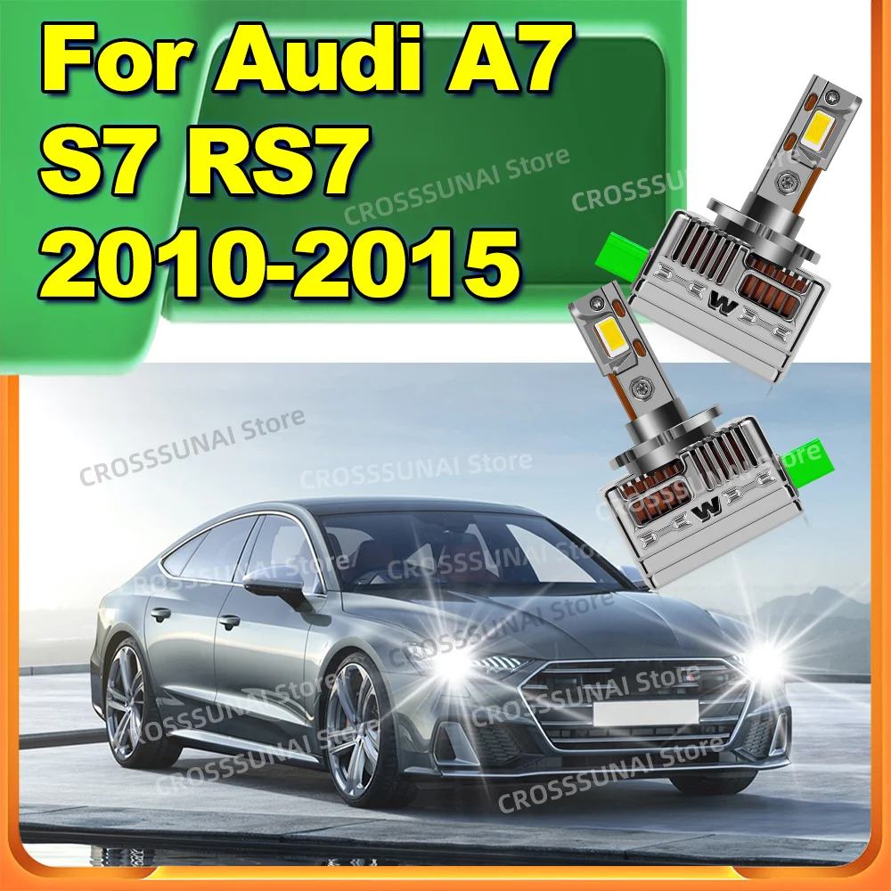 

Автомобильные светодиодные лампы для фар Canbus HID Turbo Auto Lamp 1:1 Замените ксеноновые фары для Audi A7 S7 RS7 2010 2011 2012 2013 2014 2015