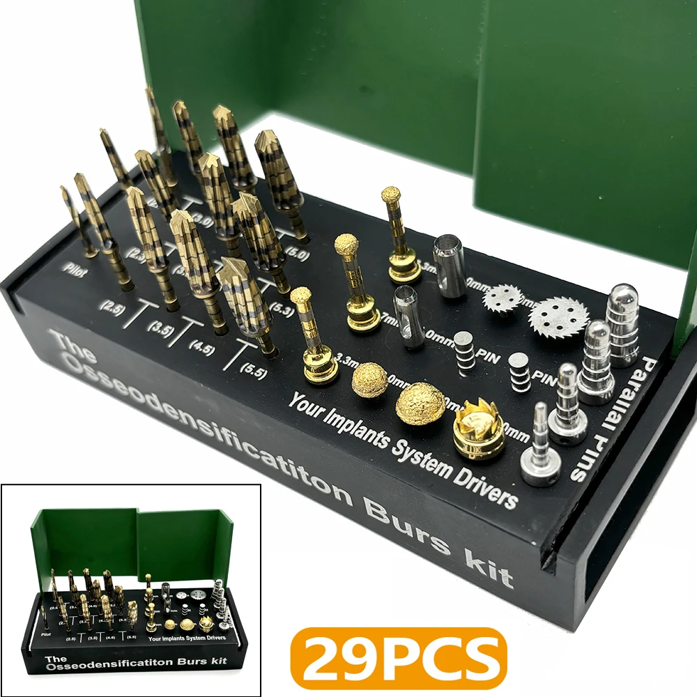 29 Side Strawberries Kit for Alveolotomy, Dentals Implants System, Groove Expansion, Bone Cutting Kit