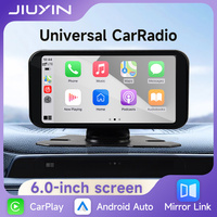 6 Inch Portable Multimedia GPS Navigation Wireless Carplay Android Auto Touch Screen Music Player Universal Car Radio Car Screen