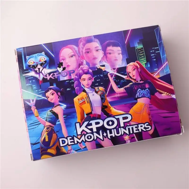

12 шт. K-POP Demon Hunters Huntr/x Слипая коробка-сюрприз, мягкая виниловая фигурка Poke Game для детей, коллекционные игрушки в стиле аниме, сувениры для вечеринок