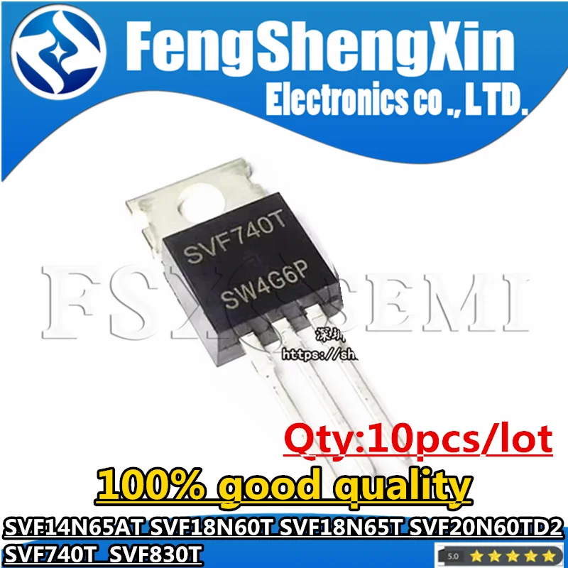 10pcs SVF14N65AT SVF18N60T SVF18N65T SVF20N60TD2 SVF740T SVF830T 20N60TD2 TO220 Chips