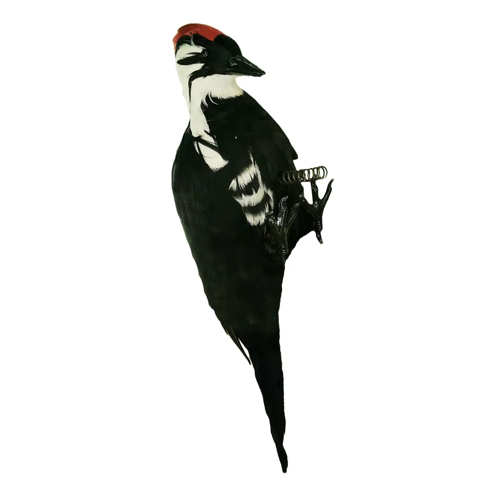 Simulation Woodpecker Toys Bird Spring Feather Artificial Gift Art Sculpture Statue Model for Garden Yard Home Decor Ornament