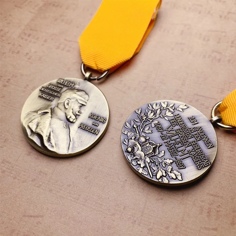 Spotowy medal handlu zagranicznego, niemiecki medal centenary, medal pamiątkowy, metalowy wisiorek z plakietką AliExpress