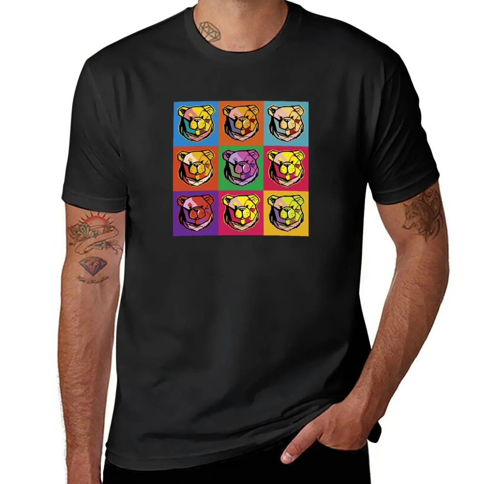 

New ROBUST BEAR POP T-Shirt oversized t shirts aesthetic clothes sublime t shirt mens t shirts
