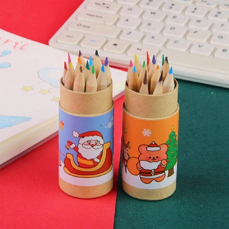 12 Colors Portable Colored Pencils High-graded Coloring Pencils Kids Art Set for Kids Boys Girls Art Drawing Card Making