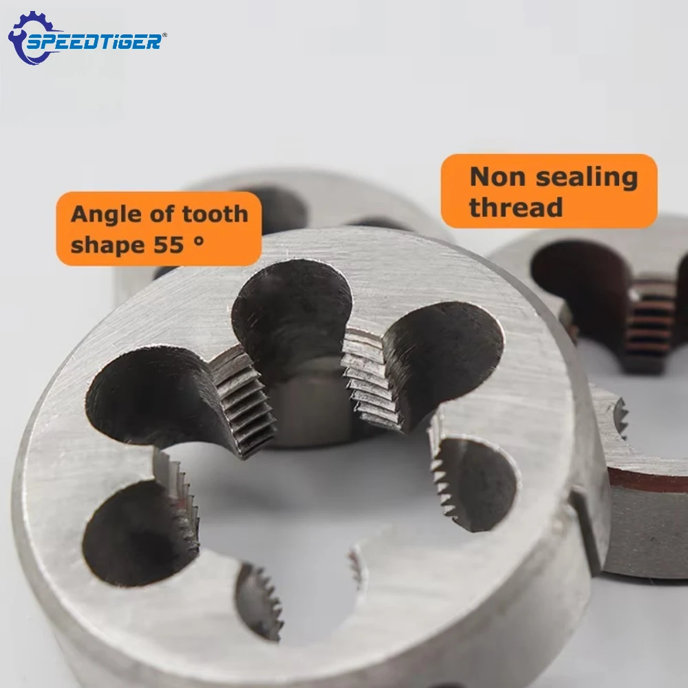 Pipe Thread Die 4-40 5-40 6-32 9/64 1/8 3/16 9/32 1/4 5/16 3/8 7/16 UN UNC UNF UNS Round Die Right Hand Cutting Tool Alloy Steel