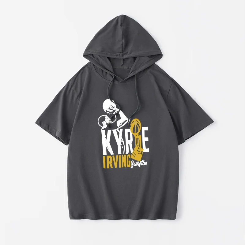 

Irving Knight Baskeall Sports Clothes T-irt ort Sve Trendy Clothes for Men And Women Summer Cotton Youth Faion