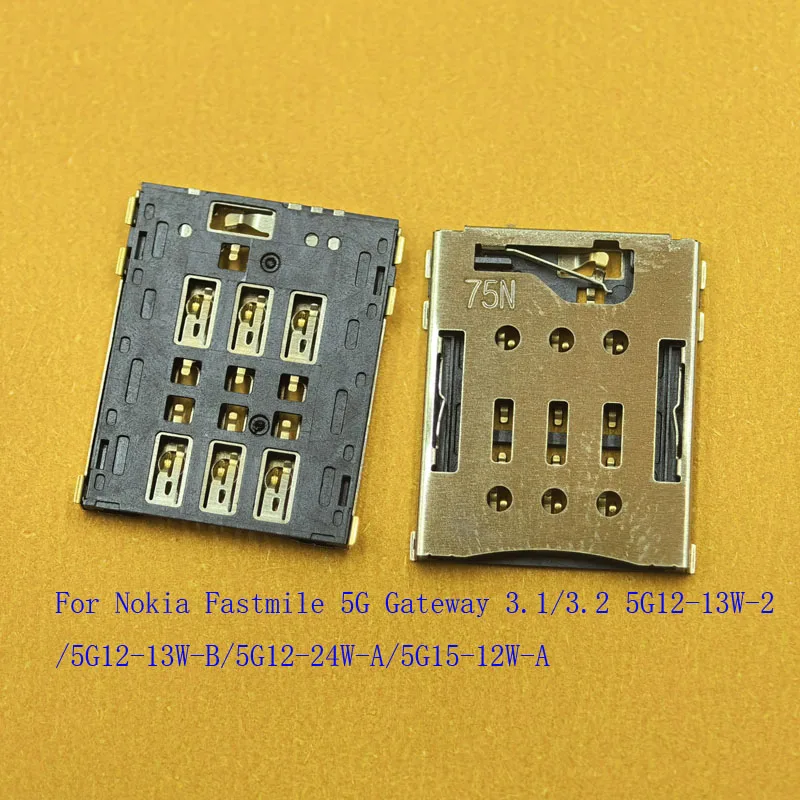 2-50Pcs Sim Card Holder Tray Slot Connector Plug For Nokia Router Wifi Fastmile 5G Gateway 3.1/3.2 5G12-13W-2 24W-A 5G15-12W-A