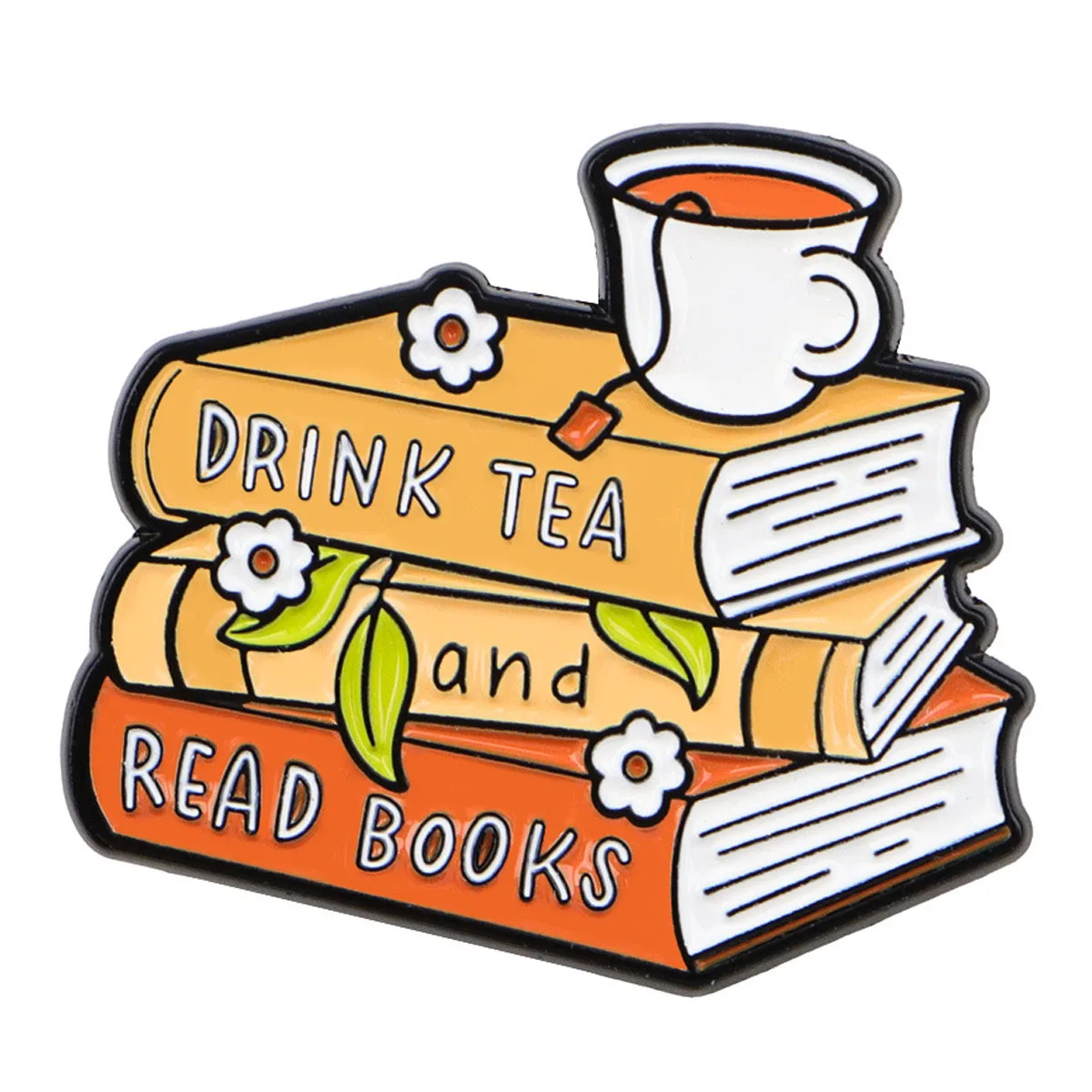 Enamel Pins Love Reading Books Brooches Lapel Pins Badge on Backpack Clothing Accessories Fashion Jewelry Friends DIY Cute Gifts