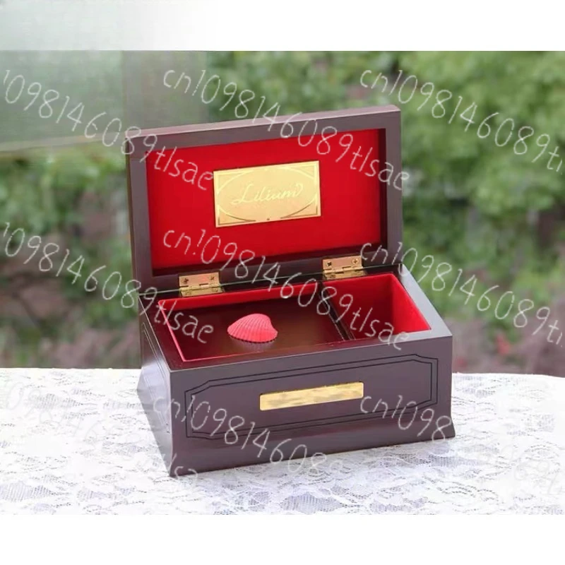 30 Tones Lilium Elfen Lied Wooden Music Box, Solid Wood, Valentine's Day Gift, Unique Collectible Decor