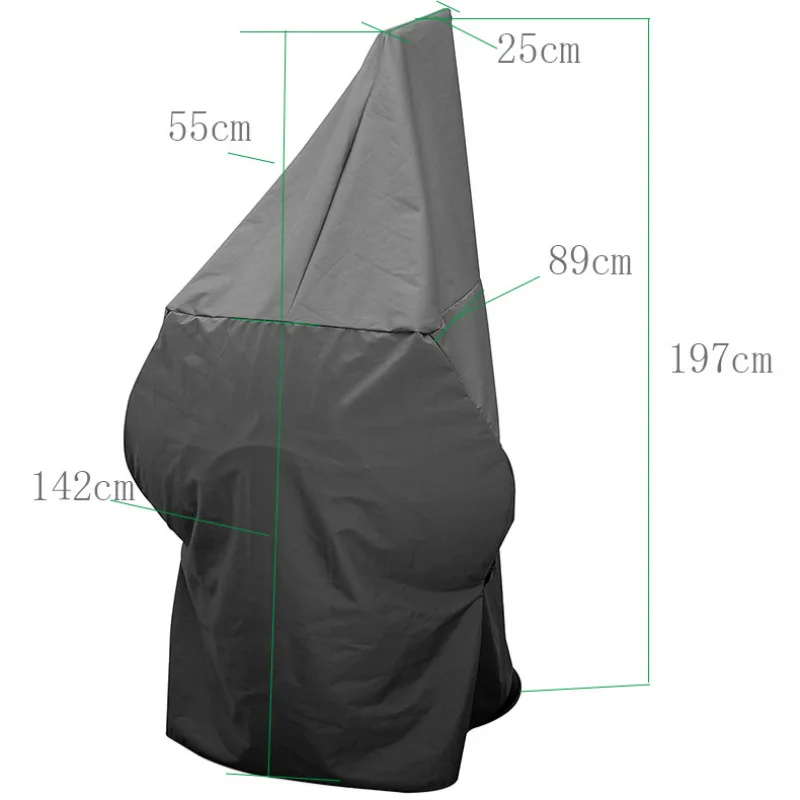 Propane waterproof patio heater cover with zipper SuitableCOH-400Heater