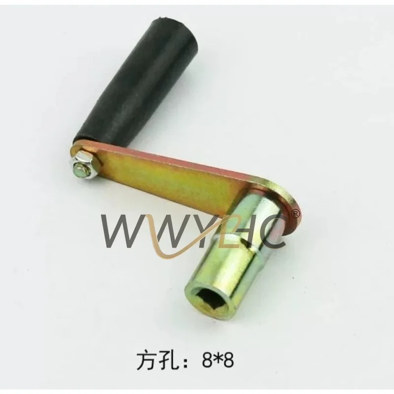 Wire Cutting Z-type Shaking Handle Square Hole 1010mm 1212mm Wire Handling Crank Handle Fast Wire Machine Accessories
